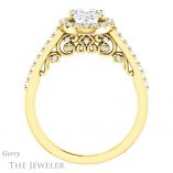 Oval Shaped Forever One Moissanite Engagement Ring #GTJ1162-oval-fo-y 2 Oval Shaped Forever One Moissanite Engagement Ring #GTJ1162-oval-fo-y
