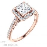 Princess Cut Forever One Moissanite Engagement Ring #GTJ1162-square-fo-r 4 Princess Cut Forever One Moissanite Engagement Ring #GTJ1162-square-fo-r