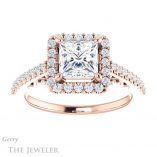 Princess Cut Forever One Moissanite Engagement Ring #GTJ1162-square-fo-r 1 Princess Cut Forever One Moissanite Engagement Ring #GTJ1162-square-fo-r