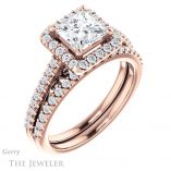 Princess Cut Forever One Moissanite Engagement Ring #GTJ1162-square-fo-r 6 Princess Cut Forever One Moissanite Engagement Ring #GTJ1162-square-fo-r