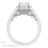 Princess Cut Forever One Moissanite Engagement Ring #GTJ1162-square-fo-w 2 Princess Cut Forever One Moissanite Engagement Ring #GTJ1162-square-fo-w
