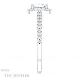 Princess Cut Forever One Moissanite Engagement Ring #GTJ1162-square-fo-w 3 Princess Cut Forever One Moissanite Engagement Ring #GTJ1162-square-fo-w