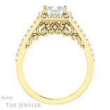 Princess Cut Forever One Moissanite Engagement Ring #GTJ1162-square-fo-y 2 Princess Cut Forever One Moissanite Engagement Ring #GTJ1162-square-fo-y