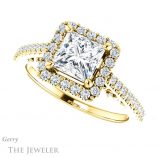 Princess Cut Forever One Moissanite Engagement Ring #GTJ1162-square-fo-y 5 Princess Cut Forever One Moissanite Engagement Ring #GTJ1162-square-fo-y