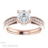 Cushion Cut Forever One Moissanite Engagement Ring #GTJ1163-cushion-fo-r 1 Cushion Cut Forever One Moissanite Engagement Ring #GTJ1163-cushion-fo-r