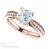 Cushion Cut Forever One Moissanite Engagement Ring #GTJ1163-cushion-fo-r 5 Cushion Cut Forever One Moissanite Engagement Ring #GTJ1163-cushion-fo-r