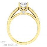 Cushion Cut Forever One Moissanite Engagement Ring #GTJ1163-cushion-fo-y 2 Cushion Cut Forever One Moissanite Engagement Ring #GTJ1163-cushion-fo-y