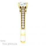 Cushion Cut Forever One Moissanite Engagement Ring #GTJ1163-cushion-fo-y 3 Cushion Cut Forever One Moissanite Engagement Ring #GTJ1163-cushion-fo-y