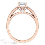 Emerald Cut Forever One Moissanite Engagement Ring #GTJ1163-emerald-fb-r 2 Emerald Cut Forever Brilliant Moissanite Engagement Ring #GTJ1163-emerald-fb-r