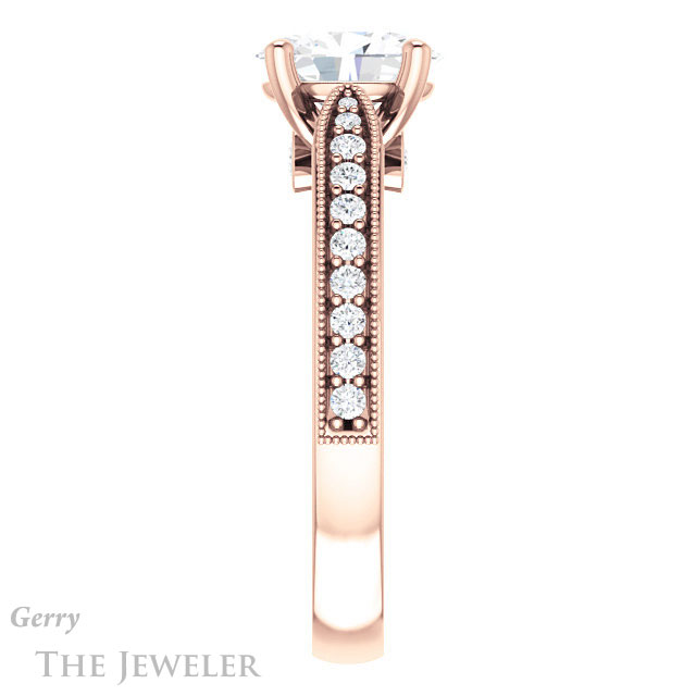 Oval Shaped Forever One Moissanite Engagement Ring #GTJ1163-oval-fo-r 3 Oval Shaped Forever One Moissanite Engagement Ring #GTJ1163-oval-fo-r
