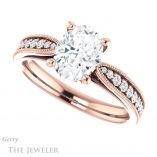 Oval Shaped Forever One Moissanite Engagement Ring #GTJ1163-oval-fo-r 5 Oval Shaped Forever One Moissanite Engagement Ring #GTJ1163-oval-fo-r