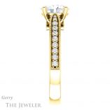 Oval Shaped Forever One Moissanite Engagement Ring #GTJ1163-oval-fo-y