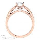 Round Cut Forever One Moissanite Engagement Ring #GTJ1163-round-fo-r 2 Round Cut Forever One Moissanite Engagement Ring #GTJ1163-round-fo-r