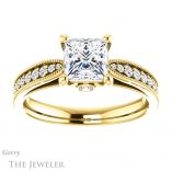 Princess Cut Forever One Moissanite Engagement Ring #GTJ1163-square-fo-y