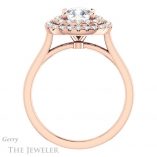 Cushion Cut Forever One Moissanite Engagement Ring #GTJ1164-cushion-fo-r