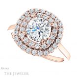 Cushion Cut Forever One Moissanite Engagement Ring #GTJ1164-cushion-fo-r