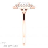 Emerald Cut Forever Brilliant Moissanite Engagement Ring #GTJ1164-emerald-fb-r