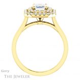 Emerald Cut Forever Brilliant Moissanite Engagement Ring #GTJ1164-emerald-fb-y