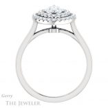 Marquise Cut Forever Brilliant Moissanite Engagement Ring #GTJ1164-marquise-fb-w