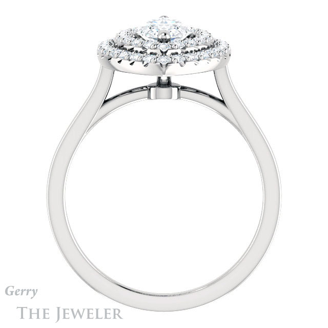 Marquise Cut Forever Brilliant Moissanite Engagement Ring #GTJ1164-marquise-fb-w