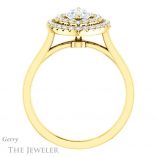 Marquise Cut Forever Brilliant Moissanite Engagement Ring #GTJ1164-marquise-fb-y