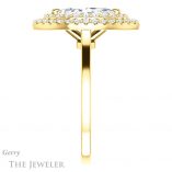 Marquise Cut Forever Brilliant Moissanite Engagement Ring #GTJ1164-marquise-fb-y
