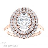 Oval Shaped Forever One Moissanite Engagement Ring #GTJ1164-oval-fo-r 1 Oval Shaped Forever One Moissanite Engagement Ring #GTJ1164-oval-fo-r