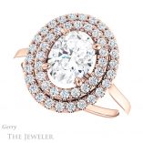 Oval Shaped Forever One Moissanite Engagement Ring #GTJ1164-oval-fo-r 5 Oval Shaped Forever One Moissanite Engagement Ring #GTJ1164-oval-fo-r