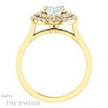 Oval Shaped Forever One Moissanite Engagement Ring #GTJ1164-oval-fo-y 2 Oval Shaped Forever One Moissanite Engagement Ring #GTJ1164-oval-fo-y