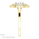 Oval Shaped Forever One Moissanite Engagement Ring #GTJ1164-oval-fo-y 3 Oval Shaped Forever One Moissanite Engagement Ring #GTJ1164-oval-fo-y