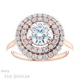 Round Cut Forever One Moissanite Engagement Ring #GTJ1164-round-fo-r 1 Round Cut Forever One Moissanite Engagement Ring #GTJ1164-round-fo-r