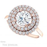 Round Cut Forever One Moissanite Engagement Ring #GTJ1164-round-fo-r 5 Round Cut Forever One Moissanite Engagement Ring #GTJ1164-round-fo-r