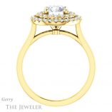 Round Cut Forever One Moissanite Engagement Ring #GTJ1164-round-fo-y 2 Round Cut Forever One Moissanite Engagement Ring #GTJ1164-round-fo-y