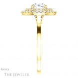 Round Cut Forever One Moissanite Engagement Ring #GTJ1164-round-fo-y 3 Round Cut Forever One Moissanite Engagement Ring #GTJ1164-round-fo-y