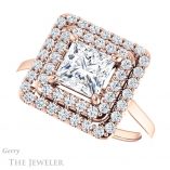 Princess Cut Forever One Moissanite Engagement Ring #GTJ1164-square-fo-r 5 Princess Cut Forever One Moissanite Engagement Ring #GTJ1164-square-fo-r