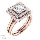Princess Cut Forever One Moissanite Engagement Ring #GTJ1164-square-fo-r 6 Princess Cut Forever One Moissanite Engagement Ring #GTJ1164-square-fo-r