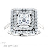 Princess Cut Forever One Moissanite Engagement Ring #GTJ1164-square-fo-w 1 Princess Cut Forever One Moissanite Engagement Ring #GTJ1164-square-fo-w