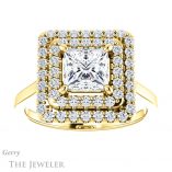 Princess Cut Forever One Moissanite Engagement Ring #GTJ1164-square-fo-y