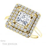 Princess Cut Forever One Moissanite Engagement Ring #GTJ1164-square-fo-y
