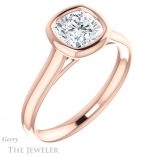 Cushion Cut Forever One Moissanite Engagement Ring #GTJ1170-cushion-fo-r 4 Cushion Cut Forever One Moissanite Engagement Ring #GTJ1170-cushion-fo-r