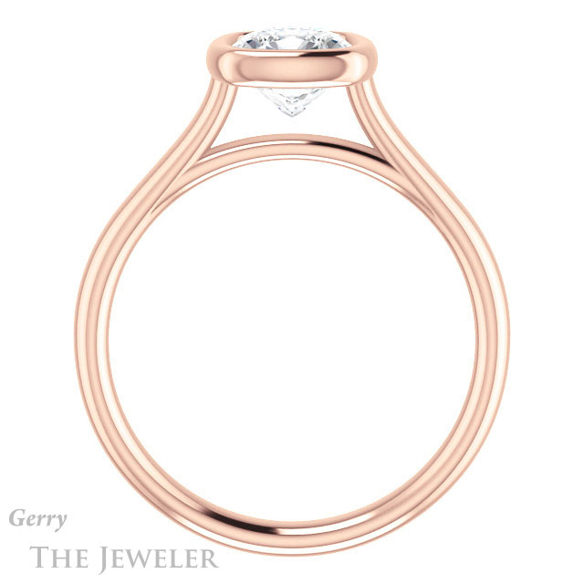 Cushion Cut Forever One Moissanite Engagement Ring #GTJ1170-cushion-fo-r