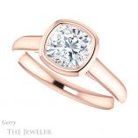 Cushion Cut Forever One Moissanite Engagement Ring #GTJ1170-cushion-fo-r 5 Cushion Cut Forever One Moissanite Engagement Ring #GTJ1170-cushion-fo-r