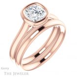 Cushion Cut Forever One Moissanite Engagement Ring #GTJ1170-cushion-fo-r 6 Cushion Cut Forever One Moissanite Engagement Ring #GTJ1170-cushion-fo-r
