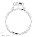 Cushion Cut Forever One Moissanite Engagement Ring #GTJ1170-cushion-fo-w 2 Cushion Cut Forever One Moissanite Engagement Ring #GTJ1170-cushion-fo-w