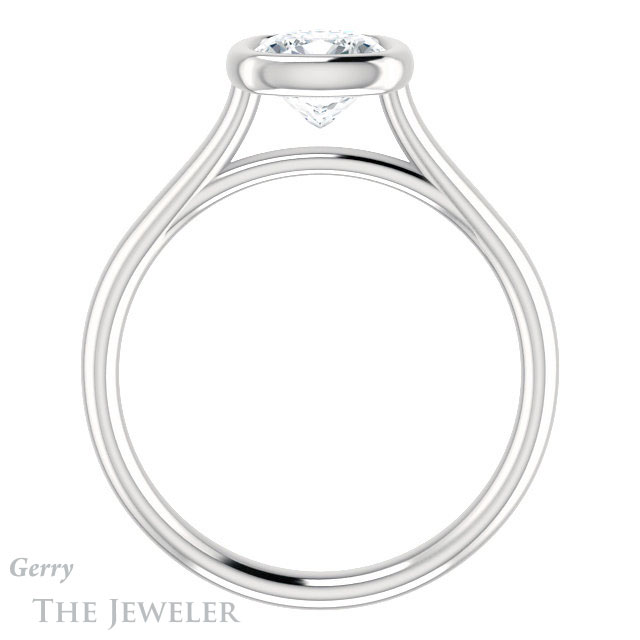 Cushion Cut Forever One Moissanite Engagement Ring #GTJ1170-cushion-fo-w 2 Cushion Cut Forever One Moissanite Engagement Ring #GTJ1170-cushion-fo-w