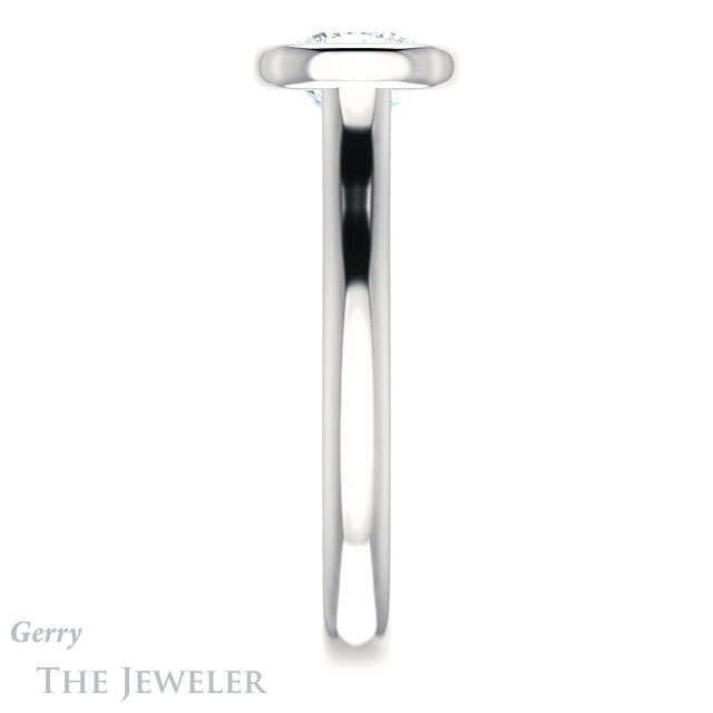 Cushion Cut Forever One Moissanite Engagement Ring #GTJ1170-cushion-fo-w 3 Cushion Cut Forever One Moissanite Engagement Ring #GTJ1170-cushion-fo-w
