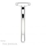 Emerald Cut Forever One Moissanite Engagement Ring #GTJ1170-emerald-fb-w 3 Emerald Cut Forever Brilliant Moissanite Engagement Ring #GTJ1170-emerald-fb-w