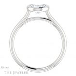 Oval Shaped Forever One Moissanite Engagement Ring #GTJ1170-oval-fo-w 2 Oval Shaped Forever One Moissanite Engagement Ring #GTJ1170-oval-fo-w