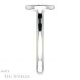 Oval Shaped Forever One Moissanite Engagement Ring #GTJ1170-oval-fo-w 3 Oval Shaped Forever One Moissanite Engagement Ring #GTJ1170-oval-fo-w