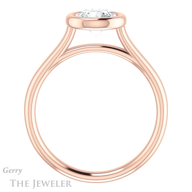 Round Cut Forever One Moissanite Engagement Ring #GTJ1170-round-fo-r 2 Round Cut Forever One Moissanite Engagement Ring #GTJ1170-round-fo-r